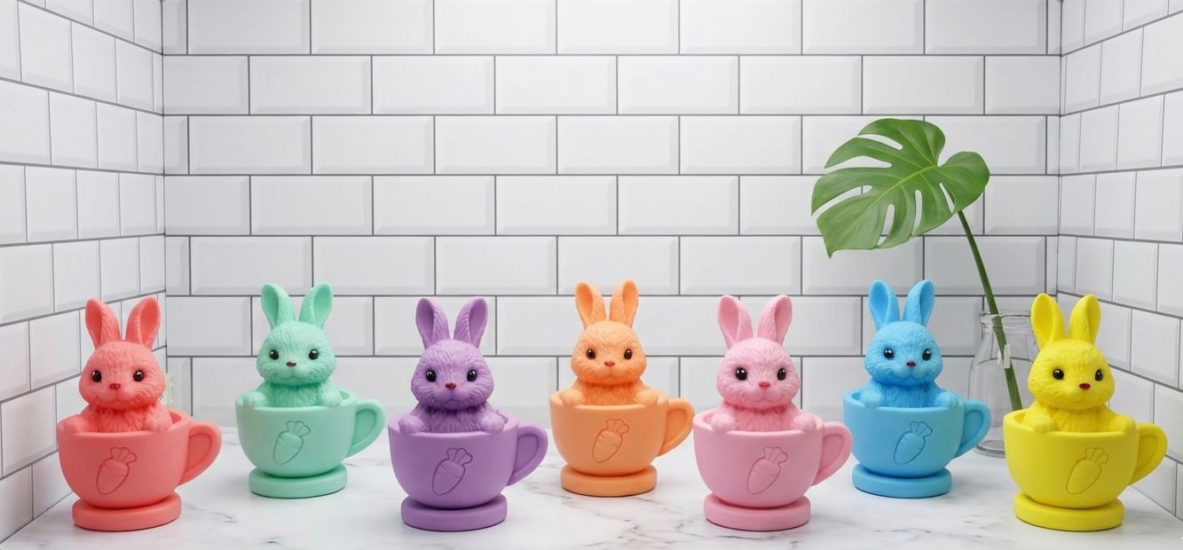 Kawaii Bunny in Cup Handcrafted Soap